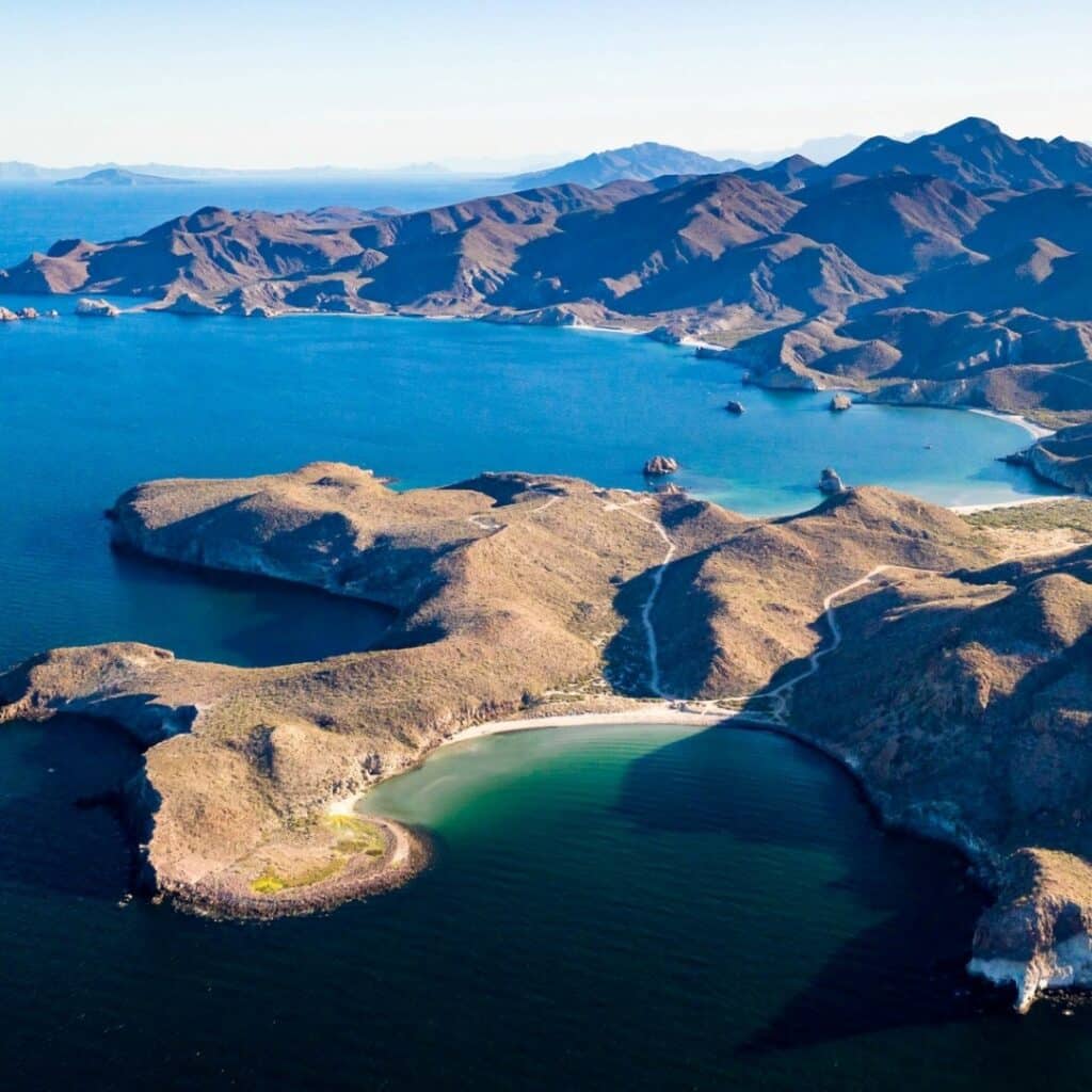 Remote beach baja california